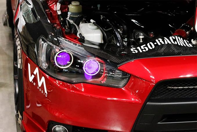 iJDMTOY Purple/Violet 15-SMD LED Accent Ambient Lighting Kit Compatible with Car Motorcycle Projector Lens Demon Eye Retrofit