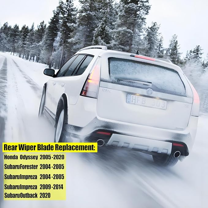 16" Rear Wiper Blades Replacement for 2005-2024 Honda Odyssey 2010-2011 Insight 2019-2024 Passport/2004-2005 Subaru Forester 2009-2011 Impreza 20-25 Outback -Back Windshield Wipers (Pack of 1)