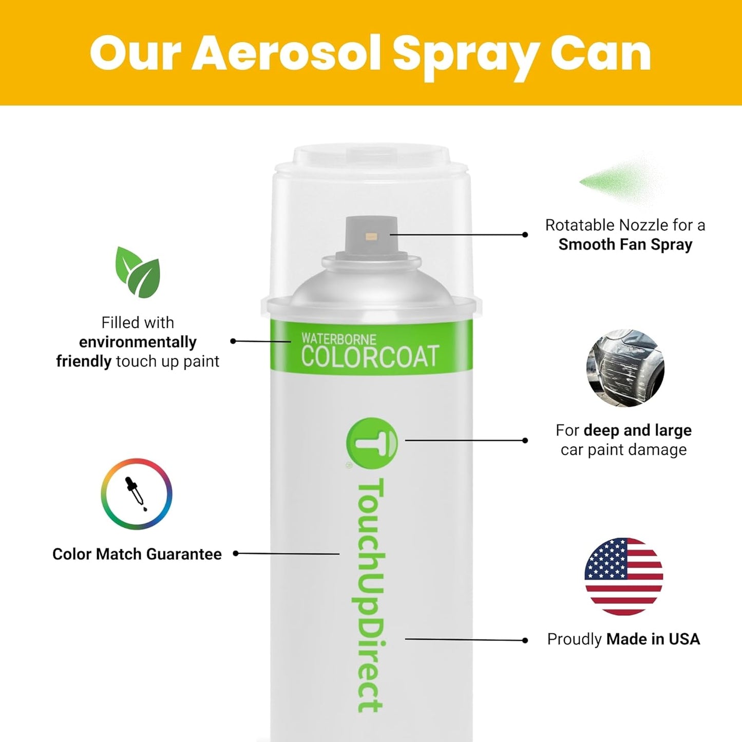TouchUpDirect 040 Super White Compatible with Toyota Exact Match Touch Up Paint Aerosol - Platinum Kit