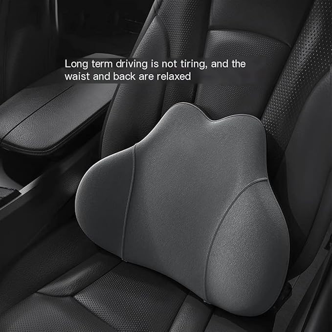 Headrest Neck Lumbar Pillows Car Seat for Toyota Hilux 2022-2024, Universal Ergonomic Back Support Cushion, Comfortable Breathable Cover for Office Home, C/Green