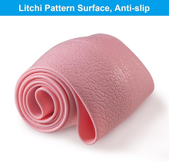 Spurtar Pink Steering Wheel Cover Women Girls, Soft Pink Car Accessories Thin Silicone Texture Cute Steering Wheel Covers, Fit Diamenter 15" - 16.5"