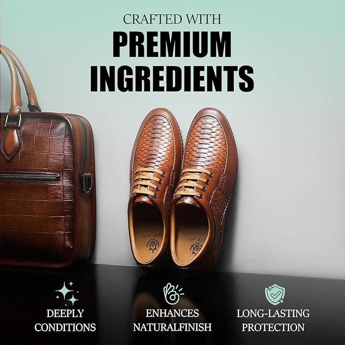 LUXGROVE® Leather & Furniture Repair Salve & Brush Set, Leather Cleaner and Conditioner for Furniture - UV Protectants Help Prevent Cracking or Fading, Wood, and Vinyl Conditioner - 8oz