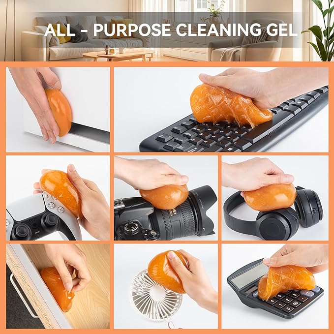 ASFSKY Car Cleaning Gel, Cleaning Putty for Car Detailing Car Slime for Cleaning Dust from Air Vents, Dashboard, Cup Holder with Cleaner Gel Dust Cleaning Gel
