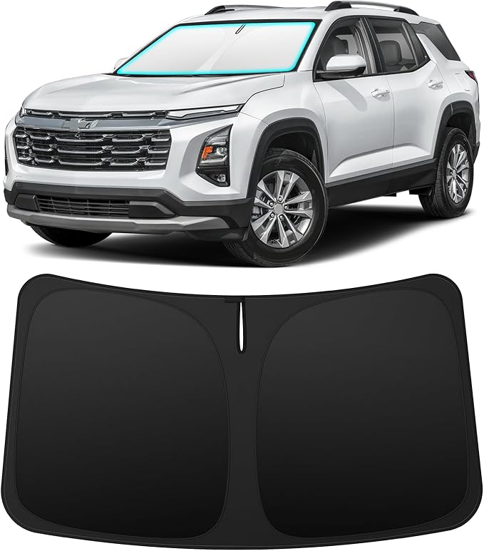 INSAUTO Custom Fit Windshield Sun Shade Accessories for Chevrolet/Chevy Equinox 2018-2024 (EV Not Fit), Foldable Front Window Sunshade, UV & Heat Reflector, Keeps Interior Cool, Includes Storage Bag