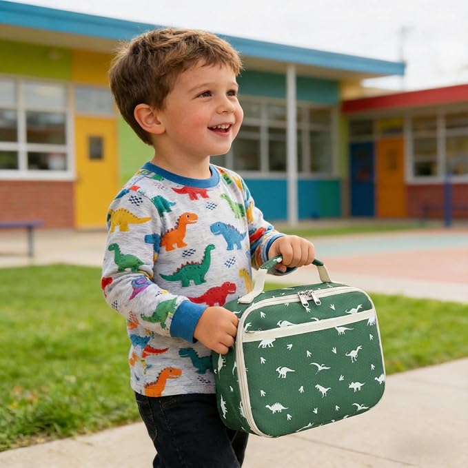 CAMTOP Lunch Box Kids Boys Insulated Lunch Cooler Bag Reusable Lunch Tote Kit for School Travel