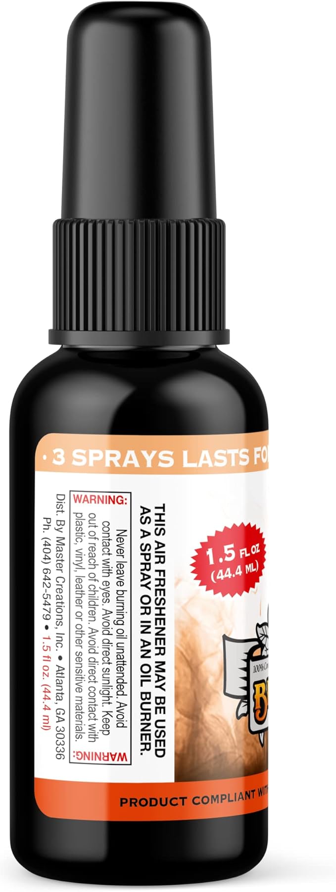 BluntPower (Apricot, 1 Pack) Concentrated Air Freshener for Room and Car Spray - Oil-Based Diffuser Spray Bottle - Long-Lasting Bathroom Spray, Car Freshener, & Odor Eliminator Spray