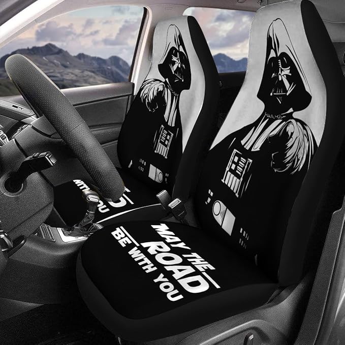 GENANY Galaxy Movie Character Car Seat Covers Set of 2, Breathable Front Seat Covers for Truck Sedan SUV, Funny Car Accessories, Funny Gift for Women Men