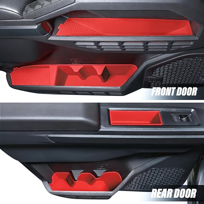 Interior Silicone Liner Insert Custom Fit for Tacoma 2024-2026, Silicone Organizer Tray for Tacoma Gen 4th Double Cab only - Fully Covered - for Tacoma Accessories