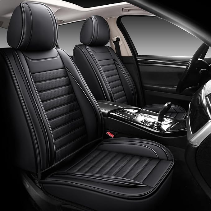 Car Seat Covers,Car Seat Protector Waterproof,Seat Covers Full Set, Car Seat Protectors,Automotive Seat Covers Fit for Most Cars Black