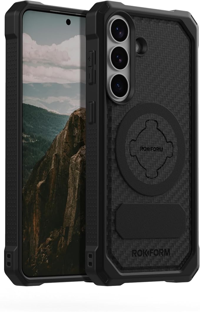 Rokform Rugged Case for Galaxy S26 Plus, Magnetic Cover, Drop Tested Armor (Black)