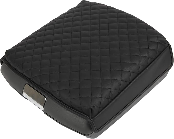 KMMOTORS Center Console Armrest Cover Compatible with RAM Classic 1500 2500 3500 (2019, 2020, 2021, 2022, 2023, 2024, 2025) – Black – Full Floor Console Only