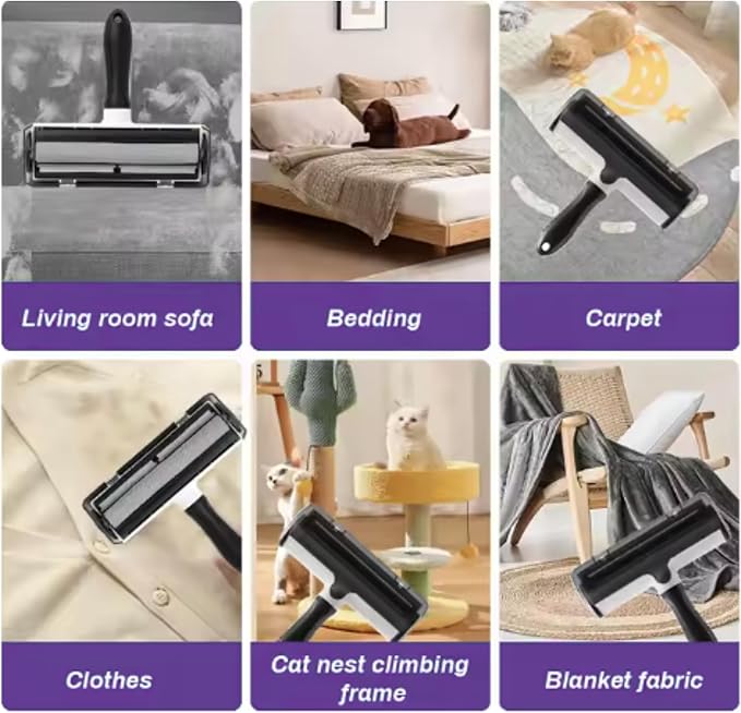 Home and Pet Lint Roller for Dog and Cat Hair Removal for Couches, Rugs, Pet Beds, Carpet - Surface Removal Tool for Fur, Lint, and Debris