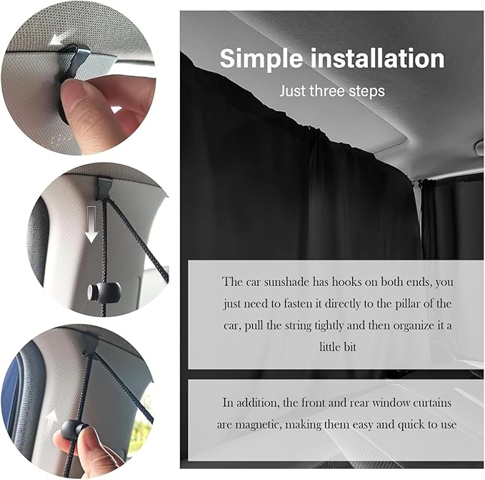 5PCS Car Window Shades Kit,Car Privacy Window Cover for Light Blocking and Privacy,Universal CCar Sunshade for Baby CCar Accessories Interior for Sleeping Traveling Camping (5PCS)