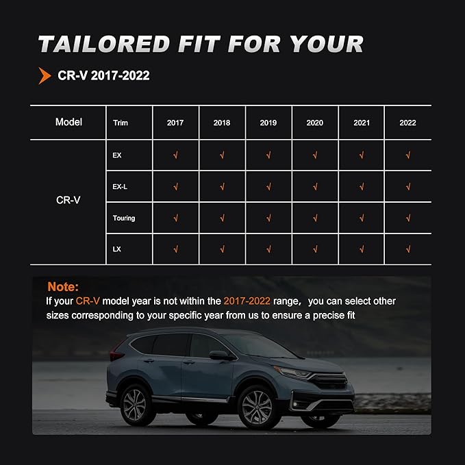 AOMSAZTO Custom Fit Seat Covers for Honda CRV 2017 2018 2019 2020 2021 2022 CR-V Faux Leather Full Set Seat Covers Front & Rear Car Seat Protector(Grey,5 Seats)