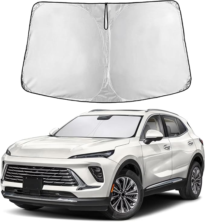 EcoNour Windshield Sunshade Compatible for Buick Envision 2021-2024 2025 2026, Sun Visor for Front Windshield & Window Sun Shade Cover, UV Heat Blocker & Protector, Car Accessories