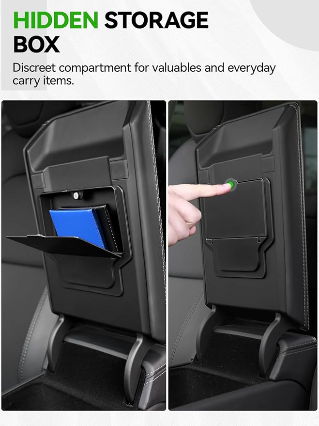 10PCS Center Console Organizer Tray for 2025 2026 Tesla Model Y Juniper Accessories, Under Seat Storage Armrest Hidden Storage Box Cup Holder Charger Pad for Tesla Model Y Juniper (Not fit Standard)