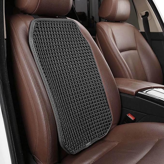 Cool and Breathable 3D air MESH car seat Cushion for Summer, Universal Ventilated Comfortable seat pad, Suitable for sedans, Vans, Pickup Trucks, and SUVs (Black Back cushion-1PCS)