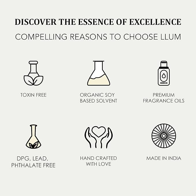 Llum Tuscan Leather Hanging Car Air Freshener – Luxury Automotive Perfume Diffuser 10ml (0.34 fl oz), Long-Lasting Fragrance, Alcohol-Free Non-Toxic Scent, Glass Bottle With Wood Cap