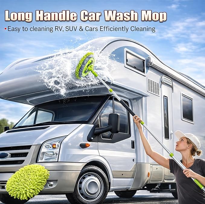GASLIKE 63PCS Car Wash Cleaning Kit,Car Wash Brush with Long Handle,Car Detailing Kit with Foam Gun,Car Cleaning Supplies,Handheld Vacuum, Car Detailing Kit (62PCS)