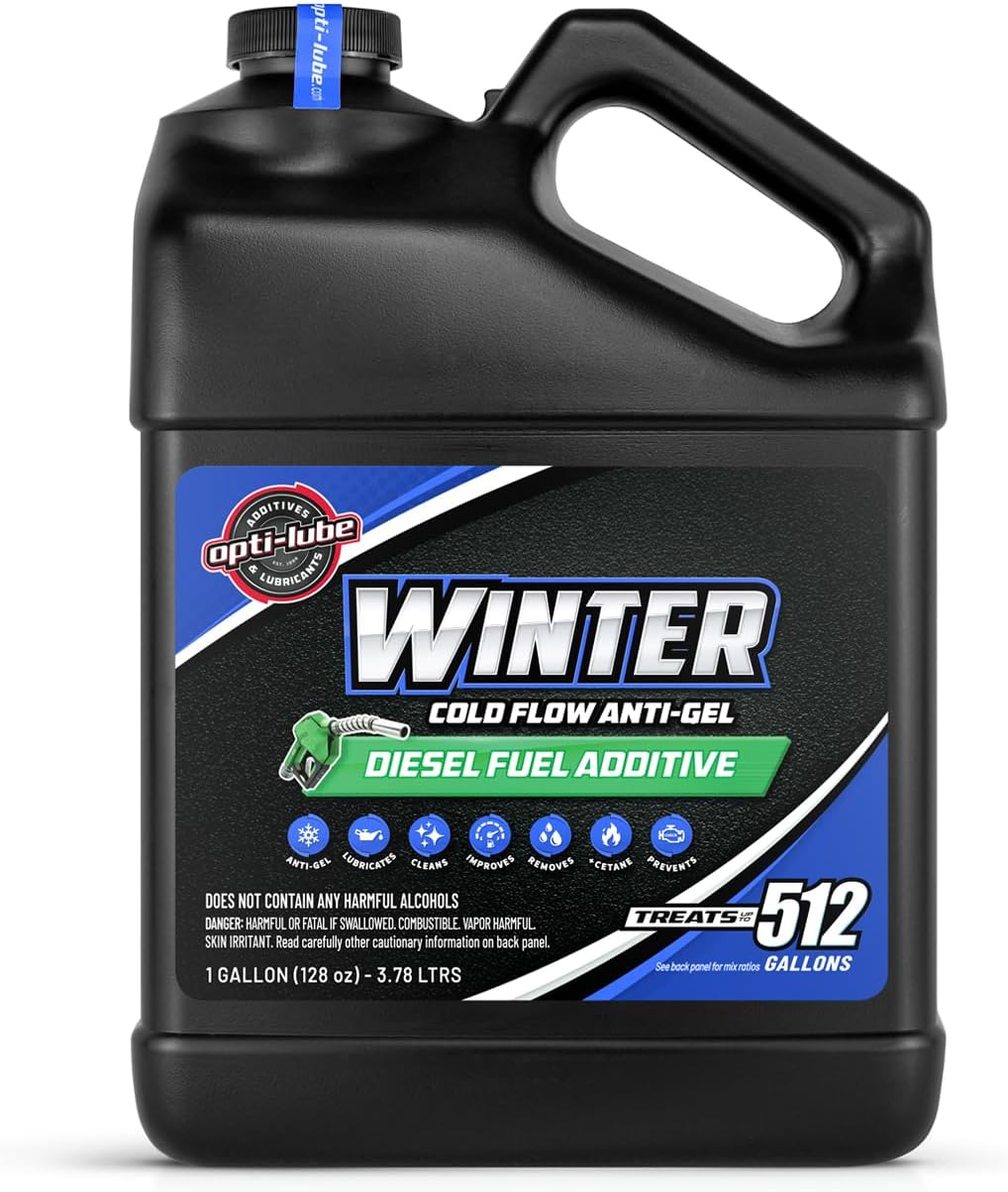 Opti-Lube Winter Formula Anti-Gel Diesel Fuel Additive: Gallon (2 Gallons (Treats 1024 Gallons))