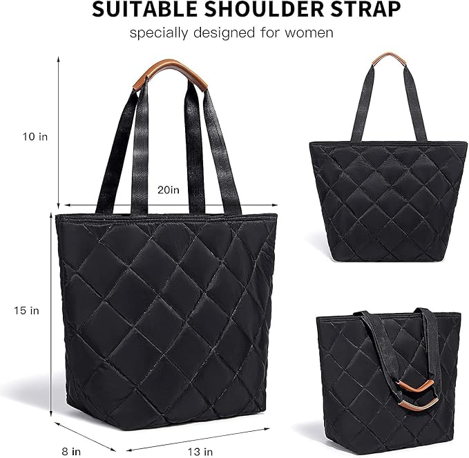 Insulated Cooler Bag Reusable Grocery Tote Bags Transport Large Lunch Box for Women