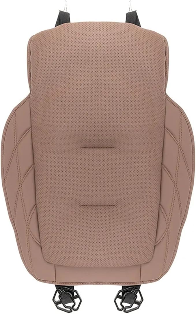 GouDan&Smallstore Leather Car Seat Cushion with Integrated Lumbar Support - Breathable and Ventilated Comfort for All Vehicles(Front seat Cushion B)