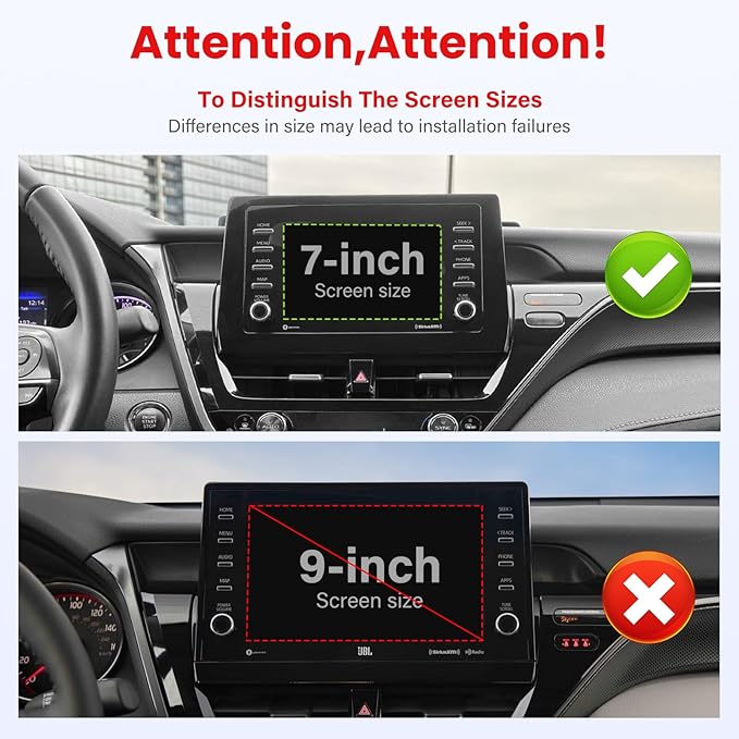 Car Phone Holder Fit for Toyota Camry 2021 2022 2023 2024 - for MagSafe Magnetic Cell Phone Mount for Camry Accessories 7 inch Touchscreen - Strong Magnets for iPhone (NOT FIT 9 inch)