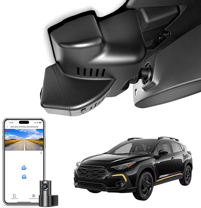 4K Front & 2K Rear 2 Channel HDR Dash Cam, Dual STARVIS 2 IMX678 IMX675, Fit for Subaru Crosstrek 2024 2025 2026 (Model B), Base Limited Premium Sport Wilderness etc, 5GHz WiFi, GPS, 128GB Card