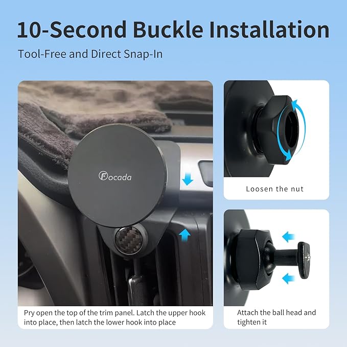 Car Phone Holder for Toyota RAV4 2013–2018,Vehicle-Specific Magnetic Dashboard Mount,360° Rotating MagSafe-Compatible Phone Cradle,Hands-Free Mount for iPhone 12–17/Android,RAV4 Interior Accessories