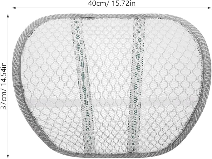 Breathable Car Seat Lumbar Pillow with Cooling Mesh Back Support Pad for Summer Driving Ergonomic Lower Back Relief Cushion for Office Car and Travel Random Color