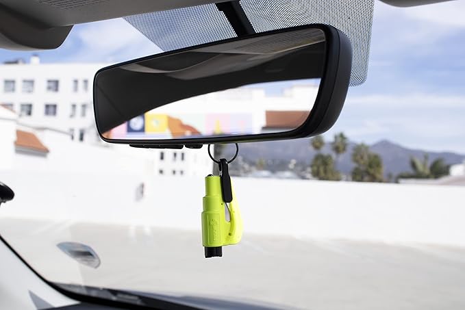 resqme The Original Compact Emergency Keychain Car Escape Tool, Seatbelt Cutter and Window Breaker, Made in USA, Pack of 2
