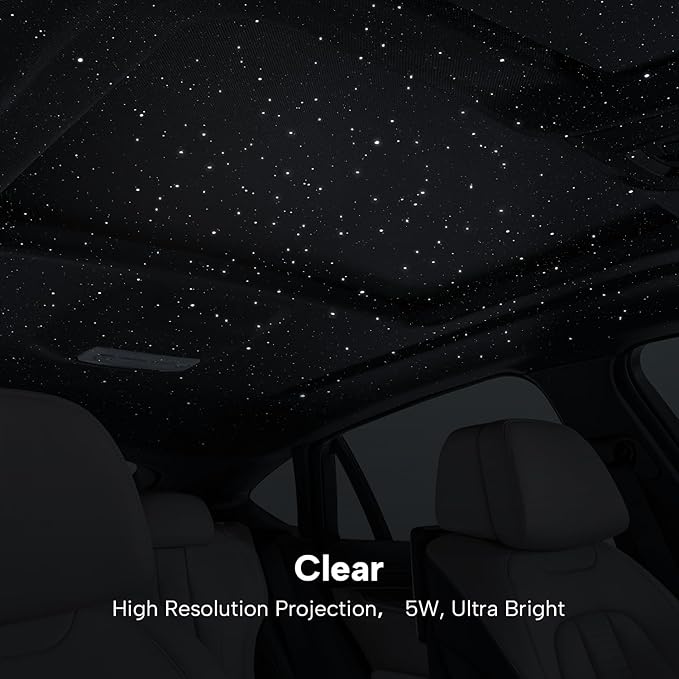 Star Lights for Car, Star Projector with Air Freshener, Ceiling Ambient Light with 6 Scents, Auto On/Off, Vent Clip Accent Light with Diffuser (Starry)