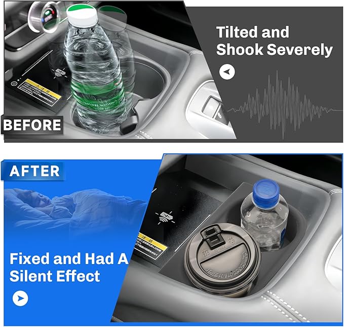 SXCY for 2025 2026 2027 Honda HRV Cup Holder Insert for 2023-2025 2026 2027 Honda HRV Accessories 2026 2027 HR-V Cup Holder Limiter Silicone Drink Holder Adapter Non-Slip Drink Stopper Stabilizer