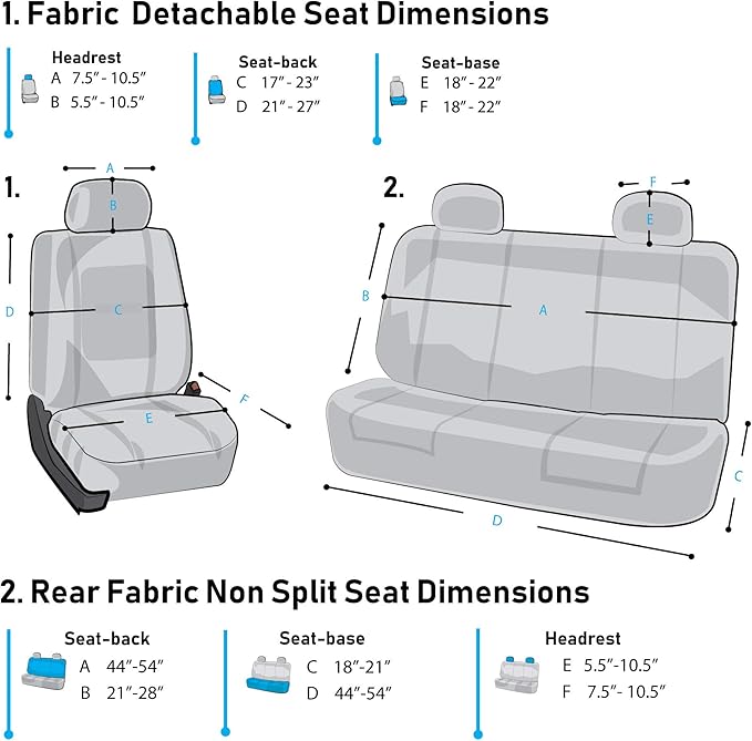 FH Group Car Seat Covers Flat Cloth Automotive Green Full Set, Rear Solid Bench Universal Fit Combo Steering Wheel Cover & Seat Belt Pads Car Seat Protector for Cars Trucks SUV Interior Accessories