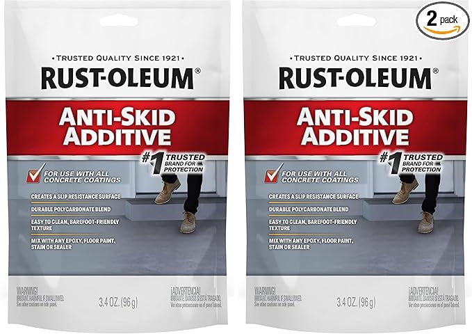 Rust-Oleum Anti-Skid Additive | Aluminum Oxide Formula | Adds Slip Resistance | Sand-Like Particles | 3.4 oz | 3.4 Ounce (Pack of 2)