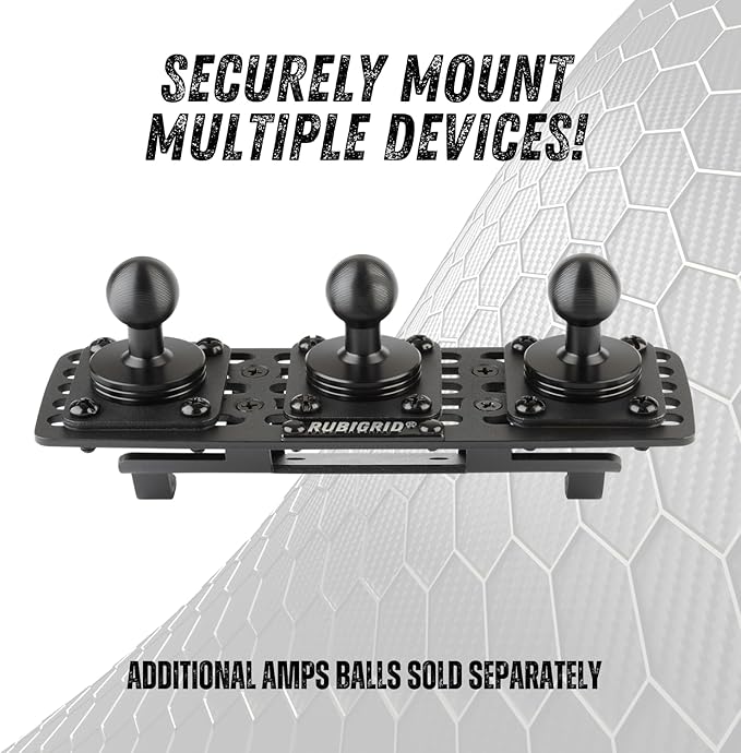 Bulletpoint Metal Dash Mount Cell Phone Holder Compatible with 2013-2018 RAM Truck & 2019+ RAM 1500 Classic (RubiGrid Magsafe Compatible)