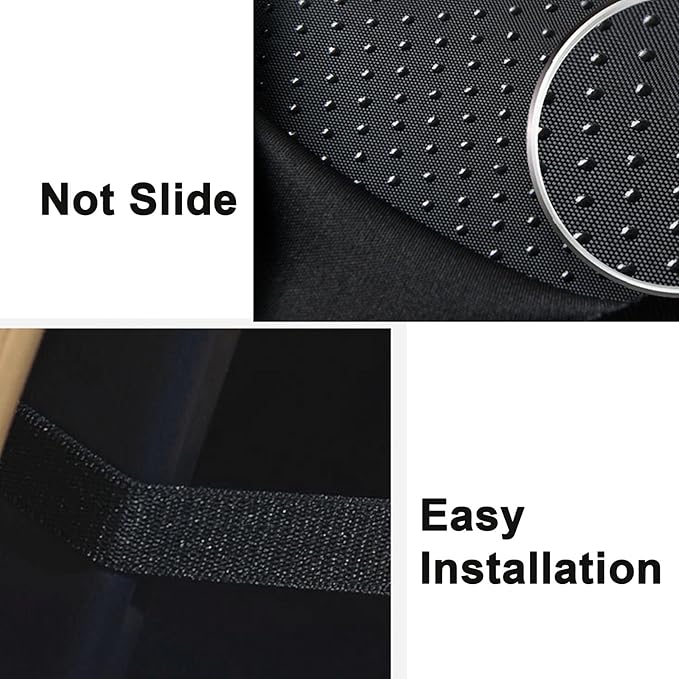 Car Center Console Cover,Leather Armrest Cover Cushion with 2 Storage Bags Universal Car Armrest Seat Box Pad Car Interior Accessories Protector for Most Vehicle(Black)