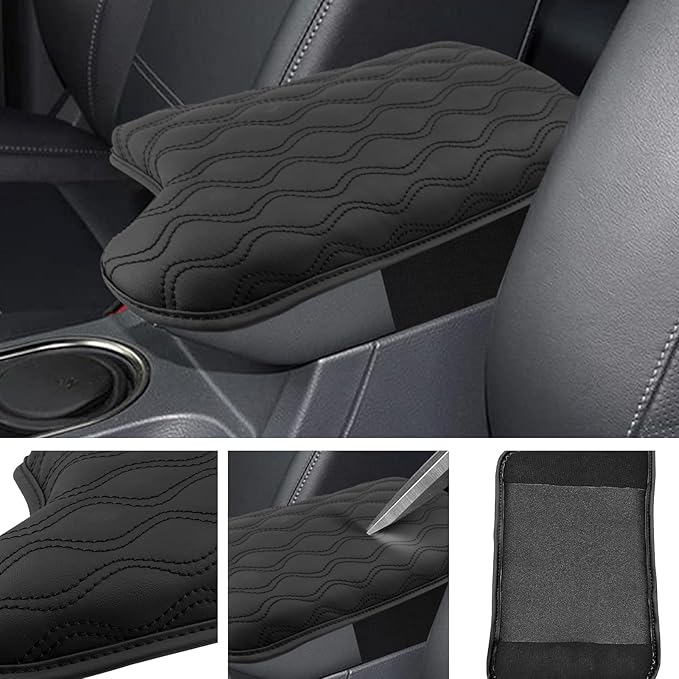 SXCY Armrest Pad Fit for 2019-2022 2023 Ford Ranger Armrest Cover 2023 Ranger Center Console Armrest Cushion 2022 2023 Ranger Console Cushion Pad Cover Protection 2020-2023 Ranger Accessories