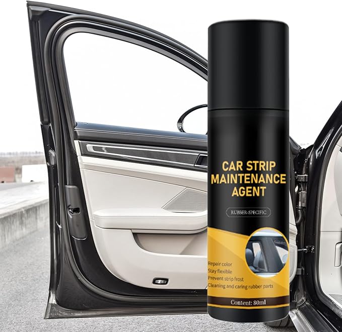 Rubber Seal Protectant - 80ml Weatherproof Noise-Reducing Lubricant | Flexible Car Trim Restorer with Protective Formula, Easy Application or Automobile RV Trunk and Roof Seams