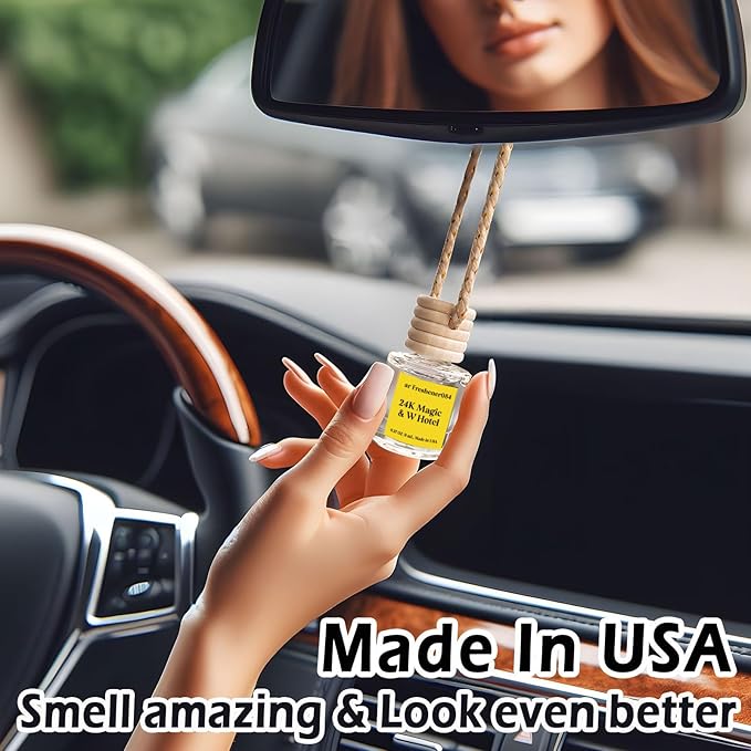Car Air Freshener Hanging,Long Lasting Car Air Fresheners, Car Fresheners for Women, Cute Air Diffuser for Car, Made in USA(2 Pack)