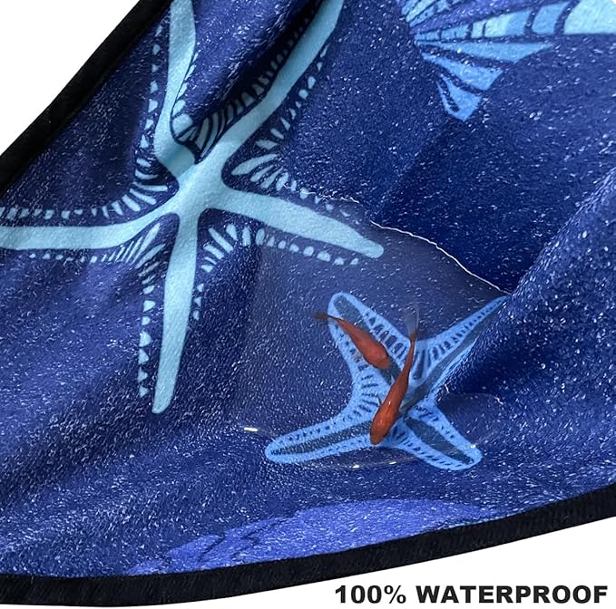 Car Seat Covers 2pcs Waterproof Towel Car Seat Cover Universal Fit for Most Trucks SUV Fitness Athletes Pets Gym and Water Sport，Conch Shells Starfish