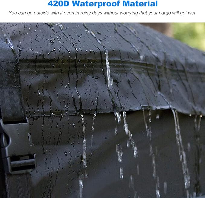 Shkalacar Car Roof Bag Rooftop top Cargo Carrier Bag, Roof Cargo Carrier 425L Universal Luggage Bag Storage Cube Bag for Travel Camping
