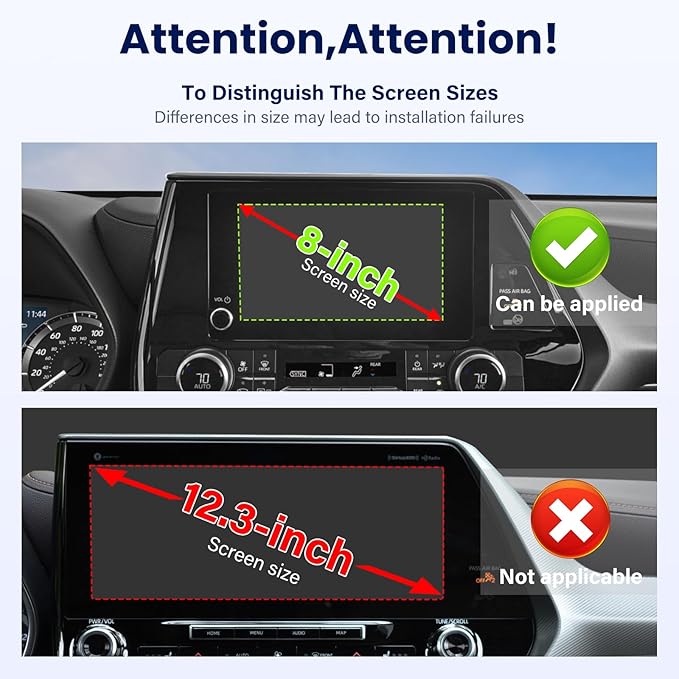 Car Phone Holder Fit for Toyota Highlander 2020-2025 w/Dash Tray Storge Box Organizer-Cell Phone Mount for Highlander Accessories 8 inch Touch Screen 360 Degree Rotation (NOT FIT 12.3 inch)