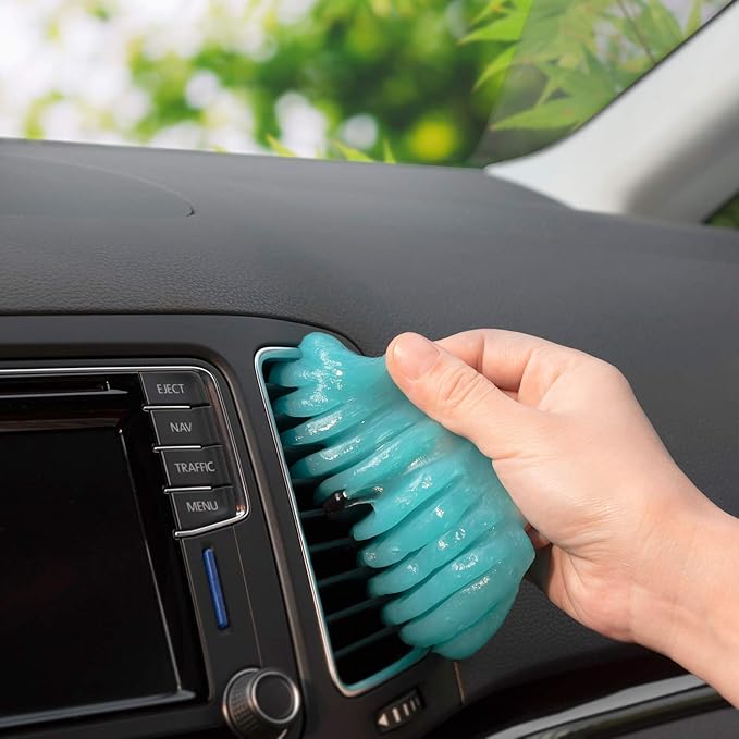TICARVE Cleaning Gel for Car Cleaning Kit Detailing Putty Auto Cleaning Putty Detailing Gel Detail Tools Car Interior Cleaner Cleaning Slime Car Vent Cleaner (Orange Blue)