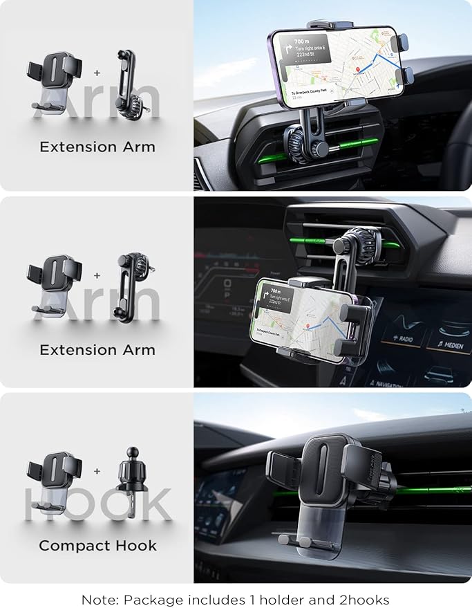 LISEN for MagSafe Car Mount Magnetic Phone Holder for Your Car Magnet Air Vent Cell Phone Holder Mount Car Accessories Gift for Men Women fit iPhone 17-12 Dashboard Mount Kits
