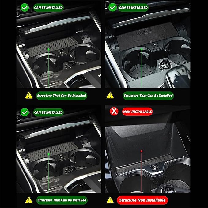 Wireless car Charger Supports Original car with NFC, 15W Fast Mobile Phone Charging Pad for BMW 2 Series (2022-2023) i3/3 Series (2020-2023) i4/4 Series (2021-2023)