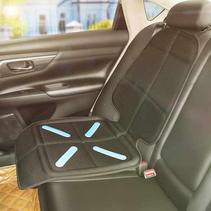 Car Seat Cover for Baby Child Car Seats, Shynerk Auto Car Seat Protector for Under Car Seats to Protect Automotive Vehicle Leather and Cloth Upholstery - Waterproof and Dirt Resistant
