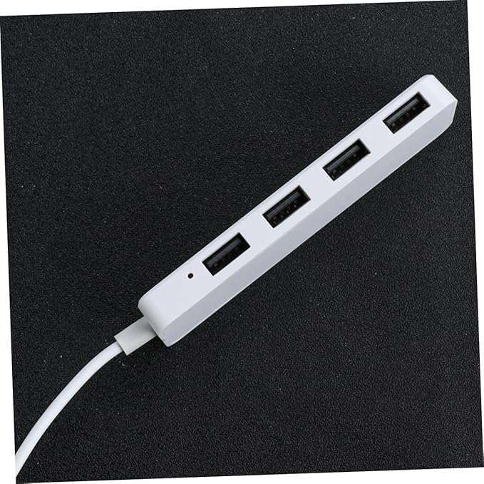 OSALADI 2pcs High- USB Hub Adapter for Laptop and Pc USB Extension Splitter Hot Support White Compatible Multiple Devices for Charging and Data Transfer