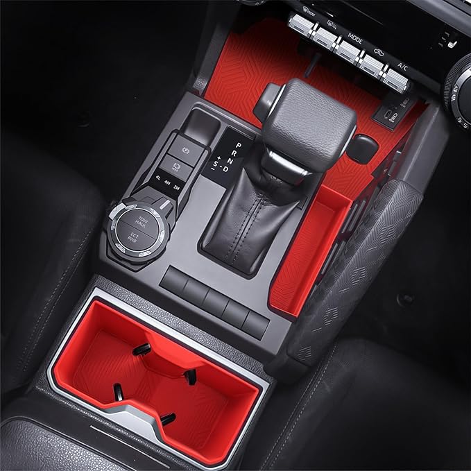 Interior Silicone Liner Insert Custom Fit for Tacoma 2024-2026, Silicone Organizer Tray for Tacoma Gen 4th Double Cab only - Fully Covered - for Tacoma Accessories