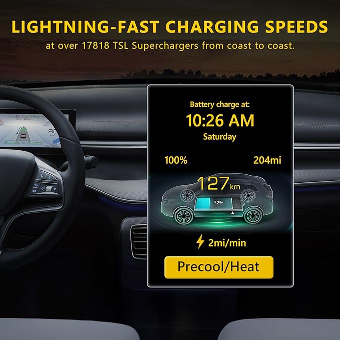 NACS to CCS1 Tesla Charger Adapter, Upgraded Max 500A 1000V nacs DC Adapter Fast Charge for EV Charging Tesla Supercharger Stations EV Charger Adapter Compatible with Ford GM Rivian Polestar EV